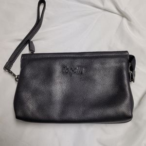 Tonelli black leather clutch
